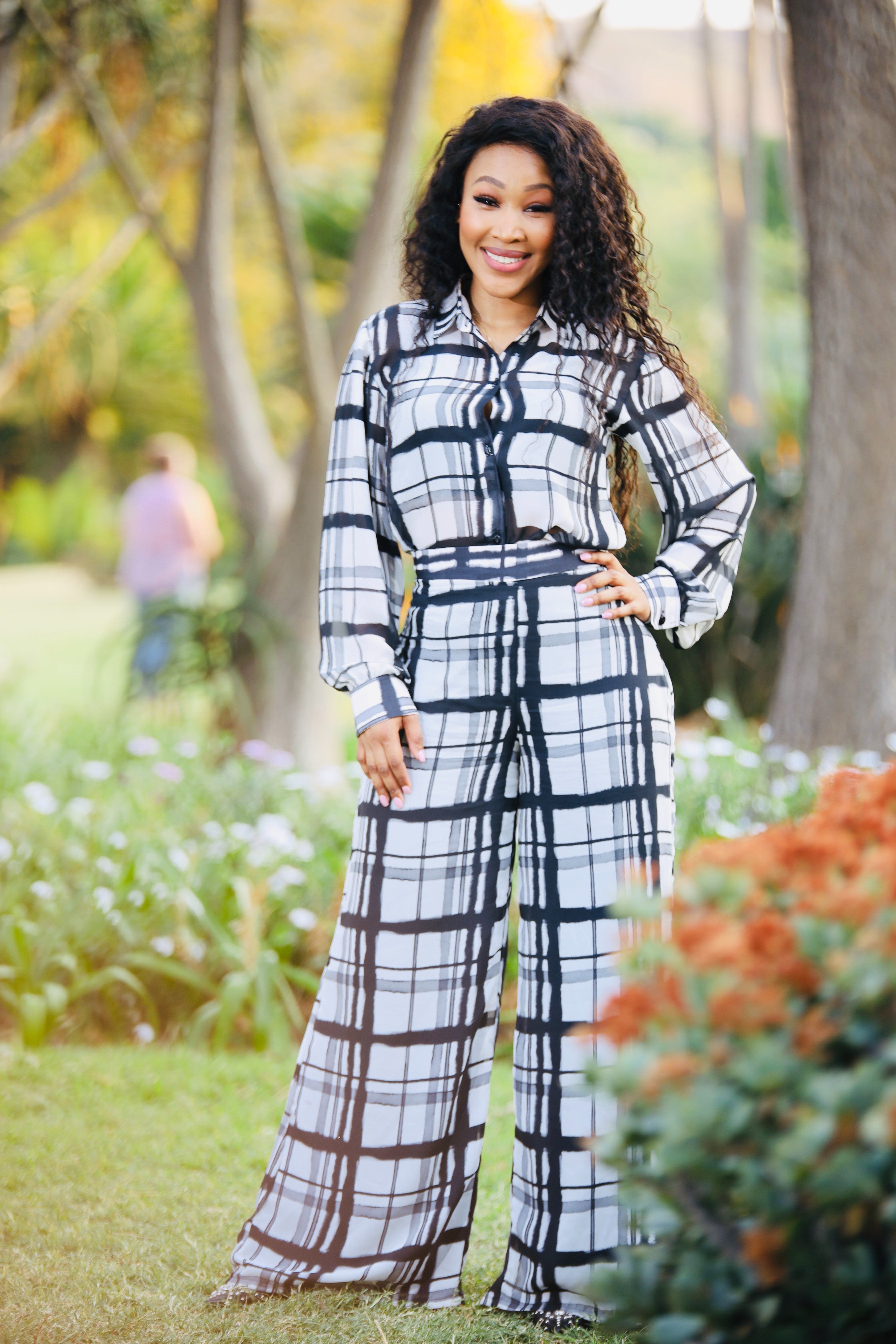 The Luxury Black & White Two Piece Set